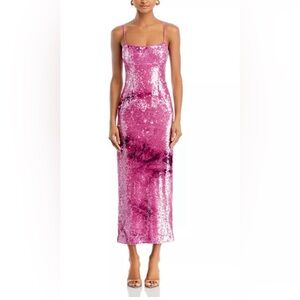 BARDOT Sparkling Pink Sequin Dress